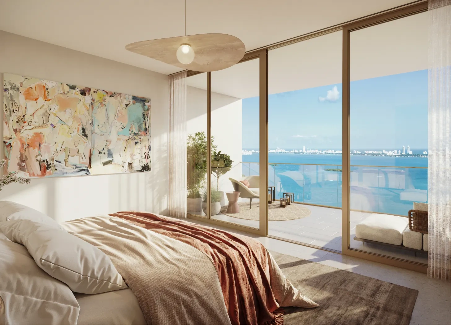 <h3>Look Up </h3>
<p>Ceiling heights reach 10 to 11 feet high, amplifying the uninterrupted views.</p>